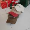 Women's Golden Ball Cap Embroidered Lettering Color Block Baseball Cap