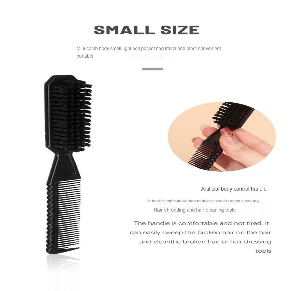 Vintage Double-sided Comb Small Size Multi-functional Comb 2-in-1 Styling Comb  Barber's Hair Brush