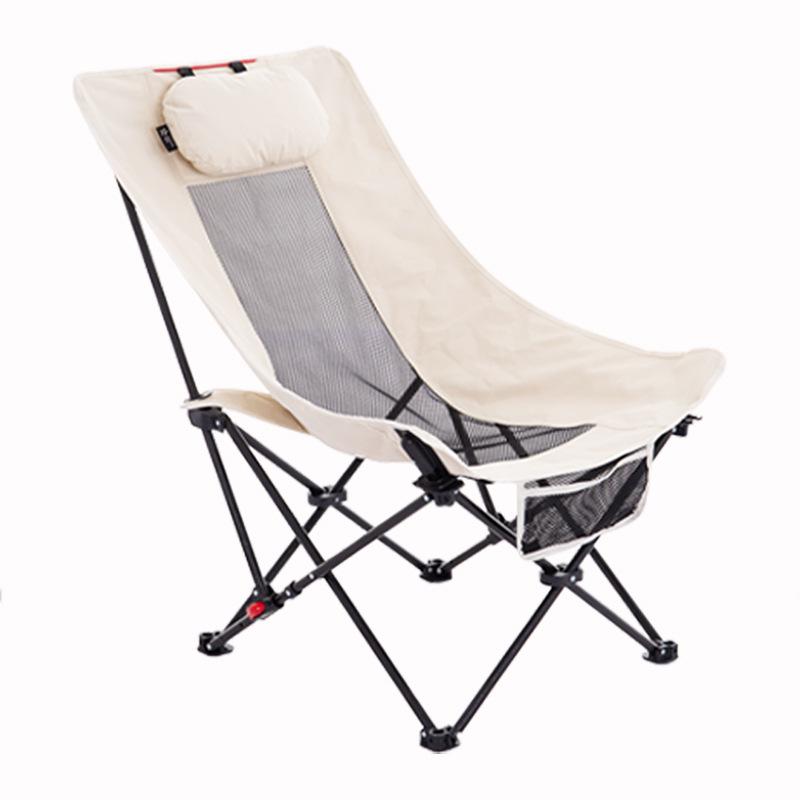 Adjustable Three-Speed High-Back Moon Chair – Breathable, Comfortable, Foldable for Camping, Beach, and Fishing