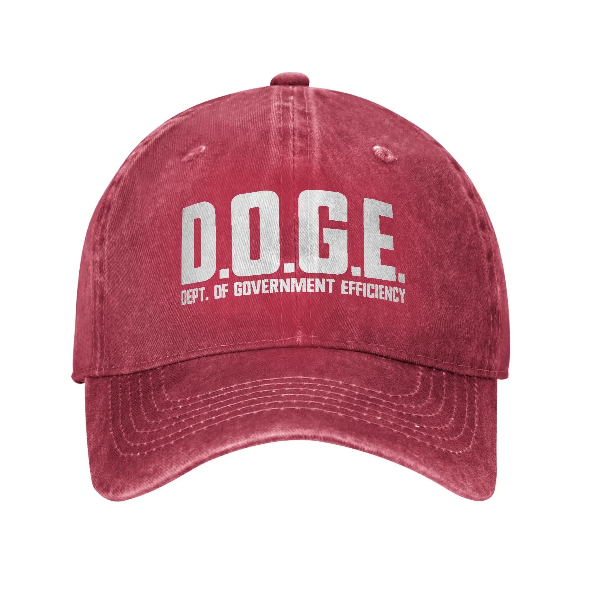 

DOGE DepartUnisext Of GovernUnisext Efficiency Baseball Caps Accessories for Unisex Women Adjustable Trucker Hats as shown