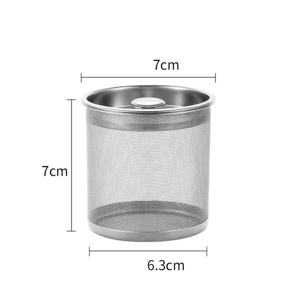 New Stainless Steel Tea Strainer Multifunction Mesh Mesh Filter With Lid Reusable Spice Infuser Kitchen Accessories