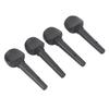 4 Pcs Quality Violin Strings Shaft Tuning Pegs Accessories Ebony Solid Wood(for 1 4 Violin)