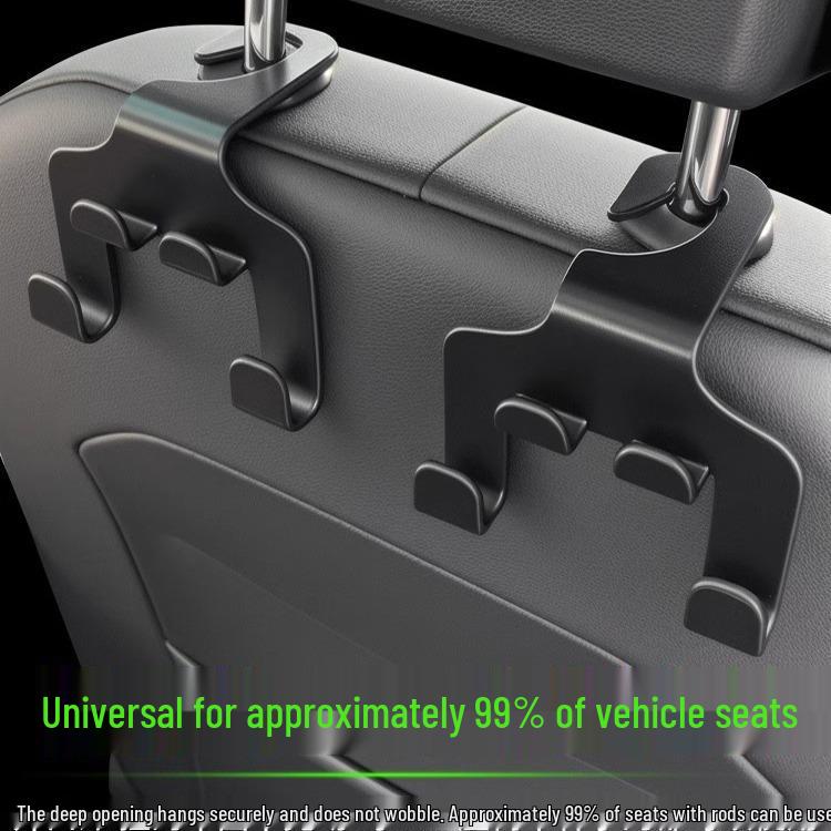 Car Seat Back Hooks Set - Cute, Multifunctional Storage & Decoration for Front Row