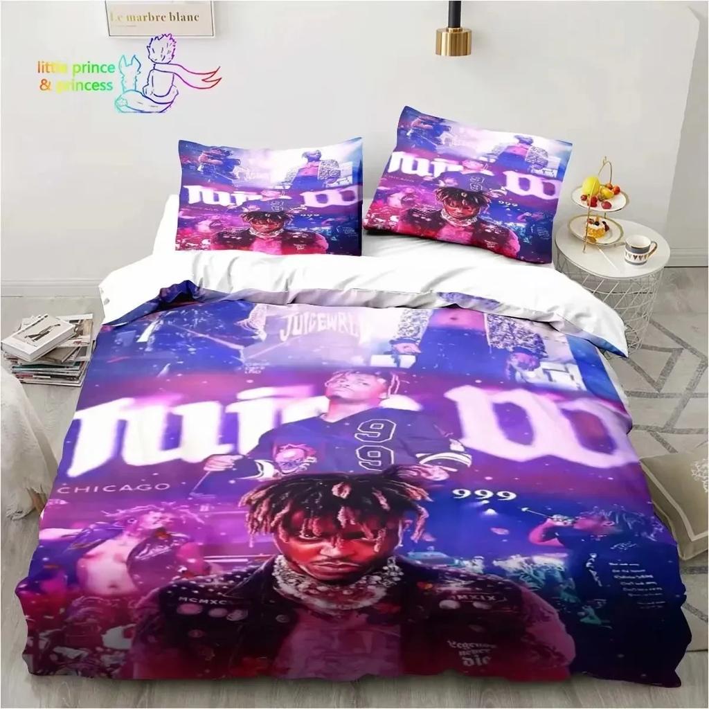 Rap Singer Juice Wrld 3D NEW Duvet Cover Pillowcase Bedding Set Adult Boy Girl Bedroom Decoration Children Single Double Large