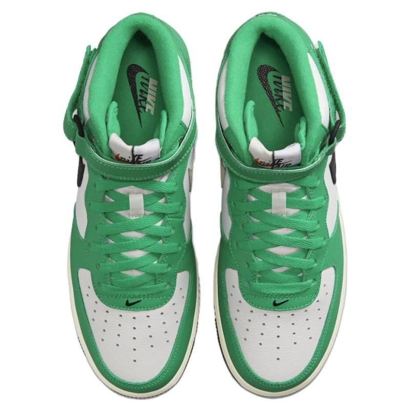 Nike Air Force 1 Mid LV8 Split White Stadium Green Sneakers DZ2554-100