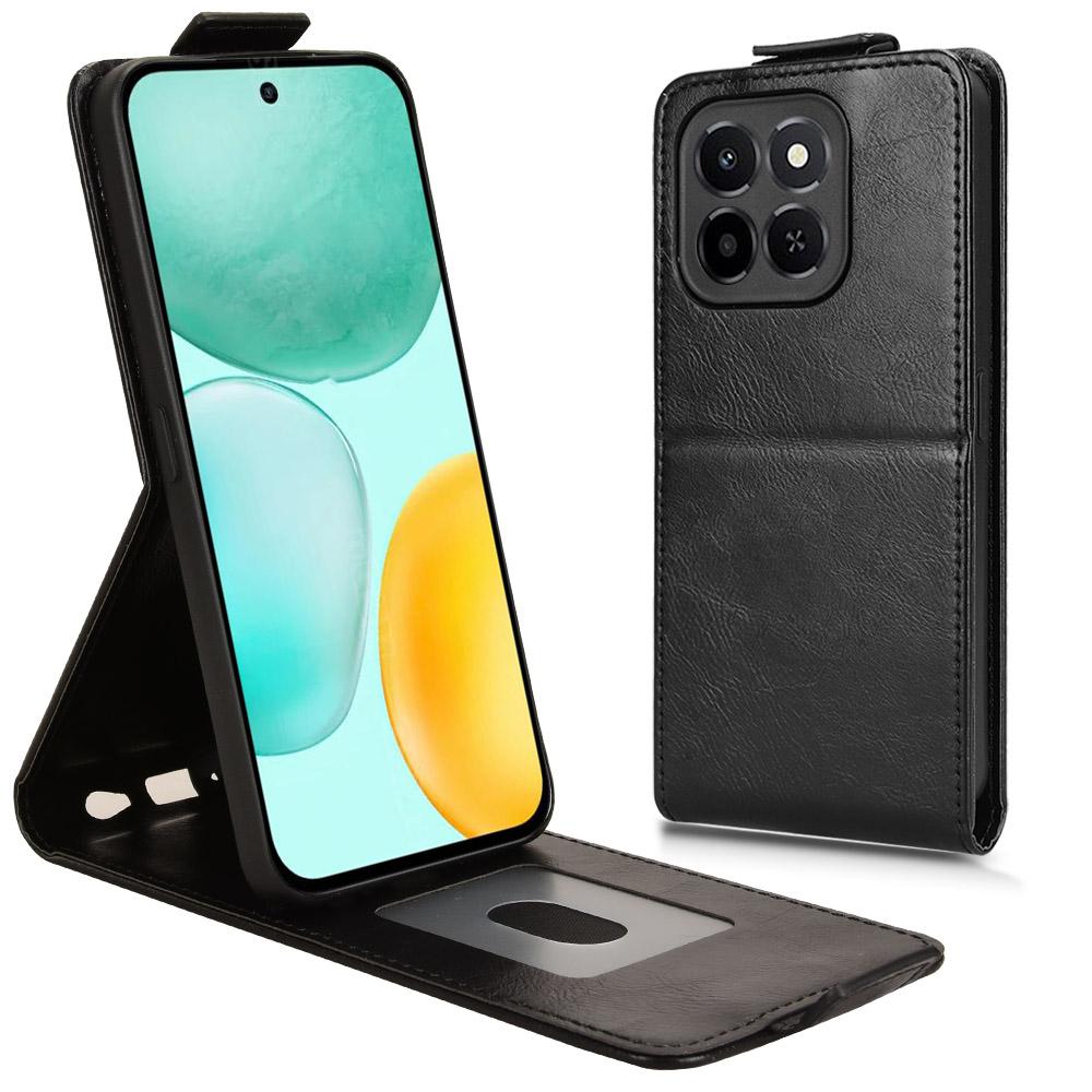For Honor X6c 4G Stand Case Magnetic Clasp Vertical Flip Leather Phone Cover with Card Holder
