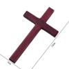 1PC Creative Christian Wooden Cross 12cm Hanging Wall Large Long Crucifix Two Color for Home Decoration