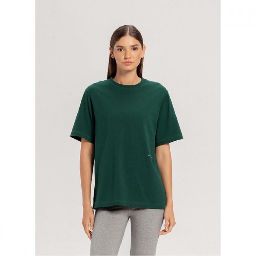 Budhi Mudra T  Green Logo Green/S