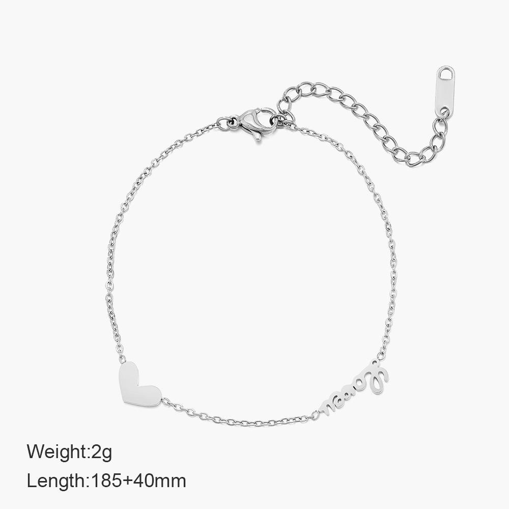 

Простой браслет любви женский европейский и американский INS нишевый дизайн LOVE высококлассный универсальный браслет из титановой стали ювелирные изделия