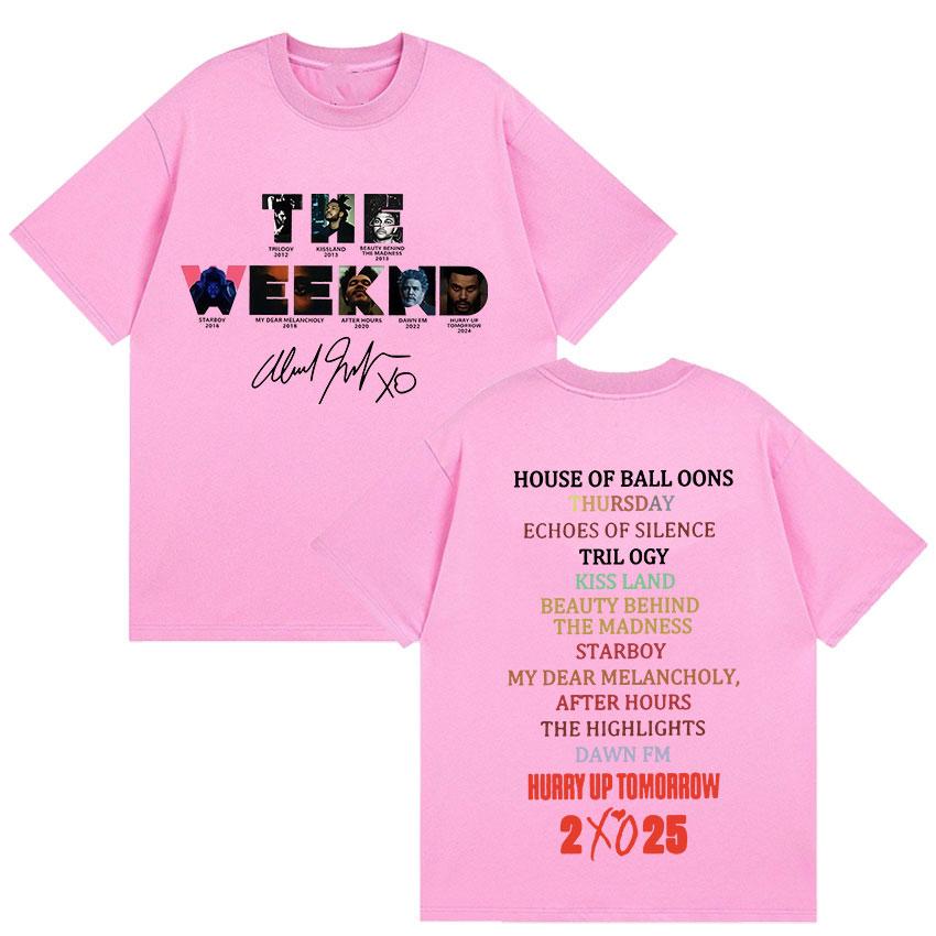 Limited The Weeknd Hurry Up Tomorrow Album 2025 Unisex T-Shirt Men Women Hip Hop Fashion Cotton Short Sleeve T Shirt Streetwear