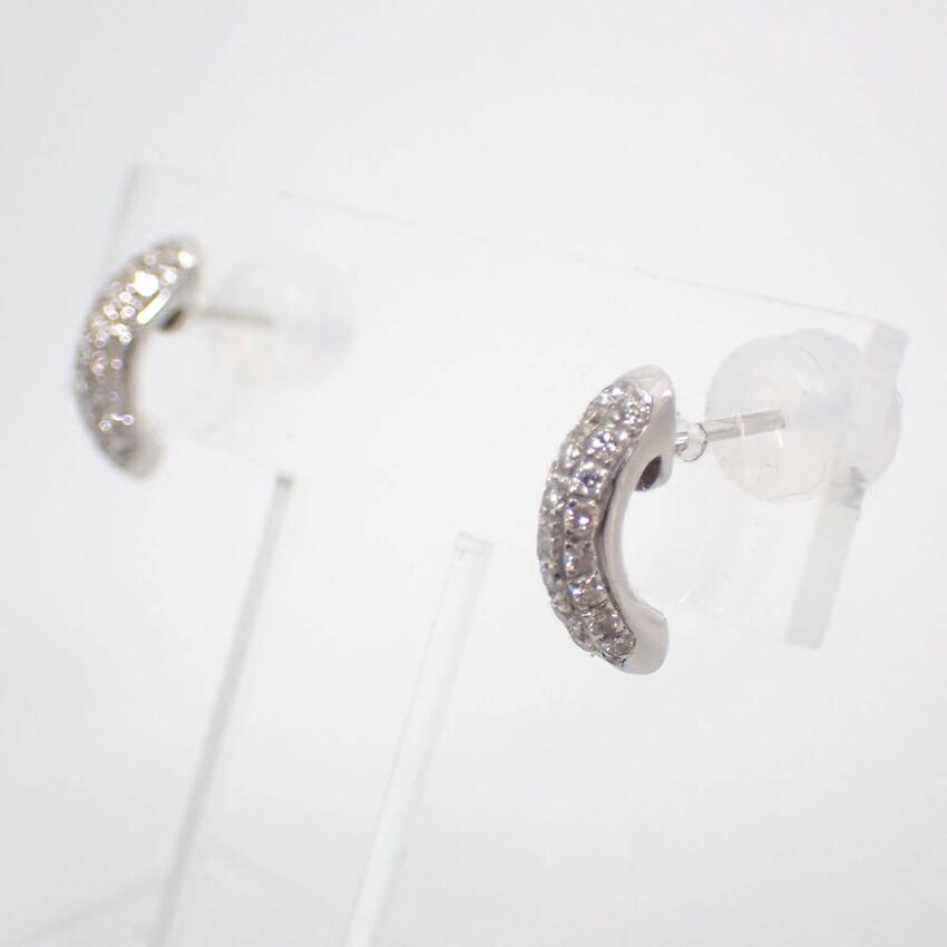 [Used] K18 Diamond Earrings/j109-1