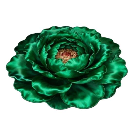 3D Blume Bereichsteppich Optische Illusion Blumenmuster Samtteppich Rutschfeste Plüschbodenmatte für Wohnzimmer Schlafzimmer Kinderzimmer Eingangsbereich