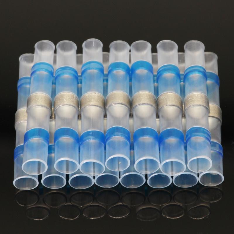 50PCS Thermal Shrinkage  Electrical Car Wires Connector Solder Extrusion Terminals Block Cable Termination Wireway Clamping