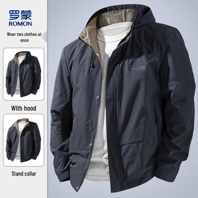

Romon Men s Padded Stand Collar Jacket 4XL