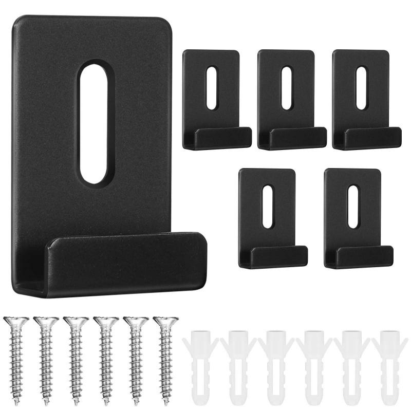 4/6Pcs Mirror Holder Clips Kits Stainless Steel Wall Mounting Clips Hanger Brackets for Frameless Mirror Billboard Displays