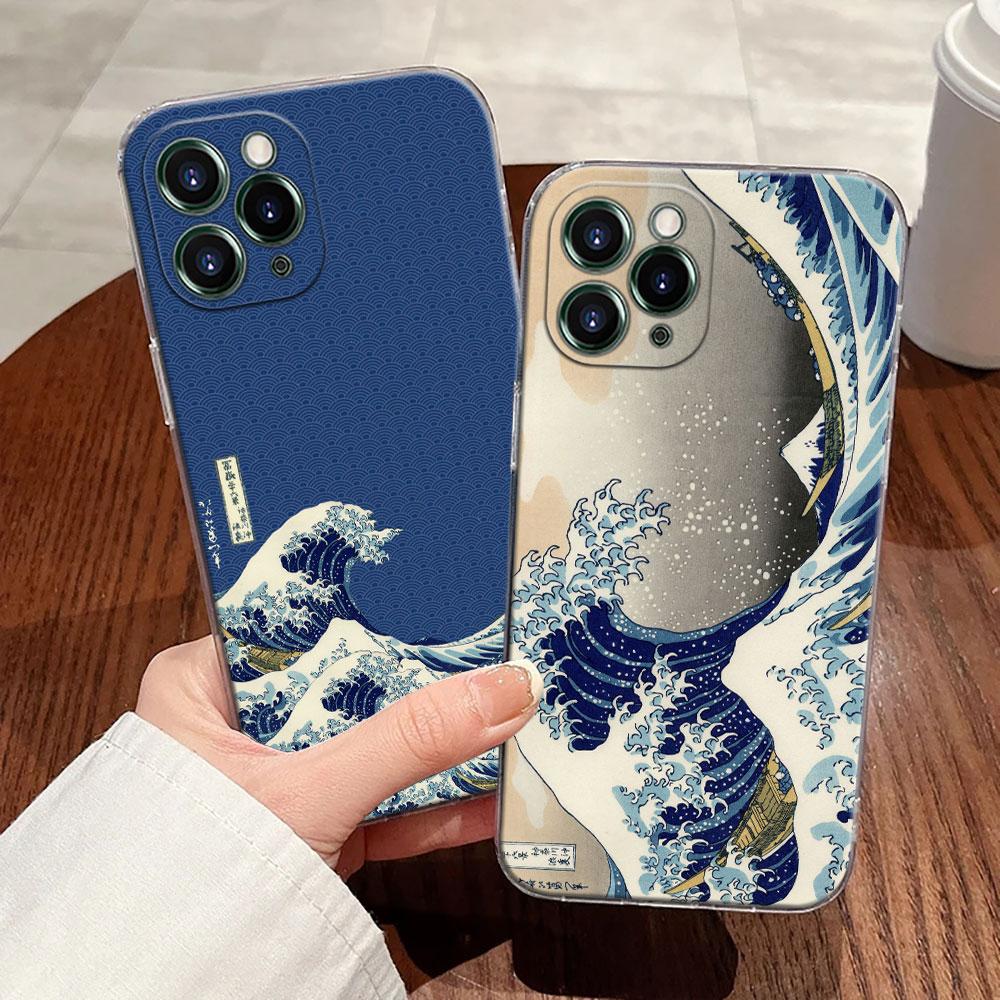 The Great Wave Katsushika Hokusai Case For Apple iPhone 17 16 15 14 13 12 11 Pro Max 16 Plus 16E 17Air 17Pro Phone Cover Funda