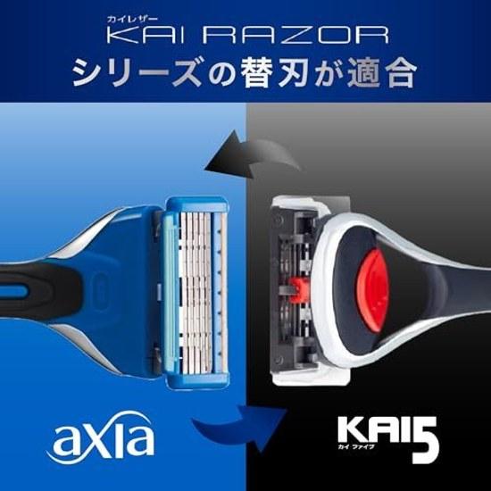 KAIJIRUSHI Axia Razor Value Pack Slim Replacement Blades 9 pieces Mens Shaving T-Type 5-Blade KAI