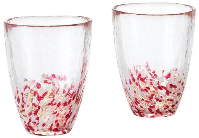 ADERIA Tsugaru Vidro Apple Tumbler Pair 300ml Cosmetic Box Made In Japan Glass Highball Cup Beer Stylish Glass Sake Whiskey Gift Day Day Couple