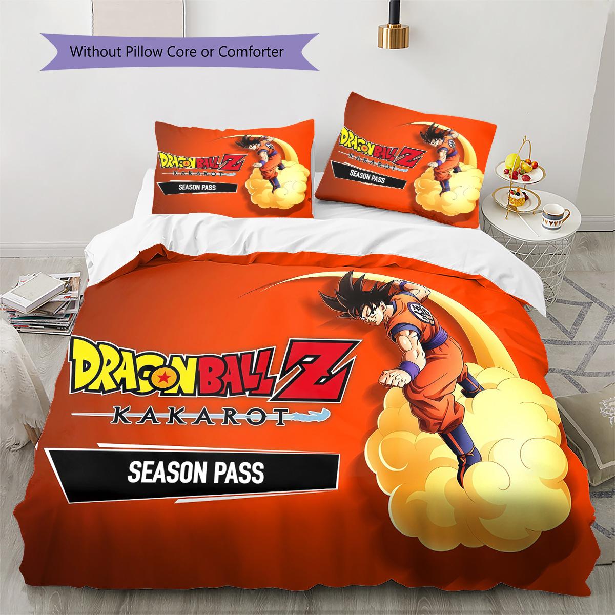 

Dragon Ball Blast Bedding Set HD Print Duvet Cover Soft Breathable 135x200cm