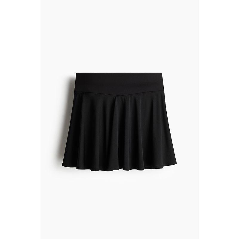 

[H & M Move Drymove™] 2025 New Fall Women s Clothing round Cut Tennis Skirt 1255322 Black 175/112
