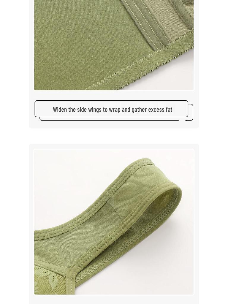 Wire-Free Plus Size Front-Closure Vest-Style Bra for Women