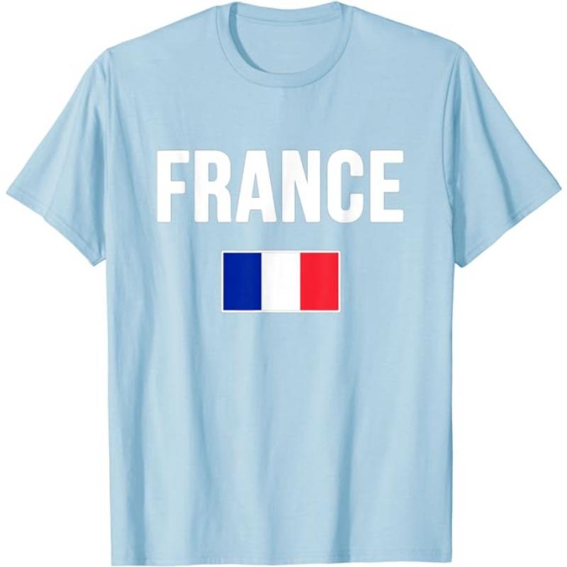 Soccer France Flag T-Shirt French Pride Tee France Football Two Stars Third Loading Clothes Frenchman Sport Foot Fan Team Jersey