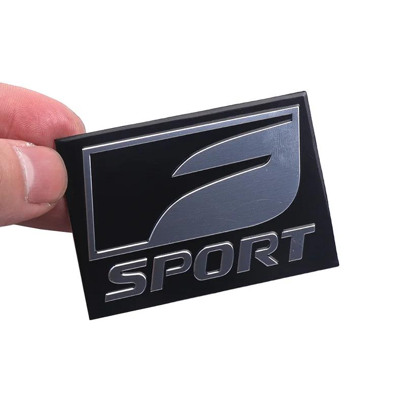 AABGE1 Car Styling 2PCS Fsport Badge Sticker 3D Metal Decoration Sticker Decal For Lexus GS RX RX300 RX350 ES IS250 ES350 LX570 Is200