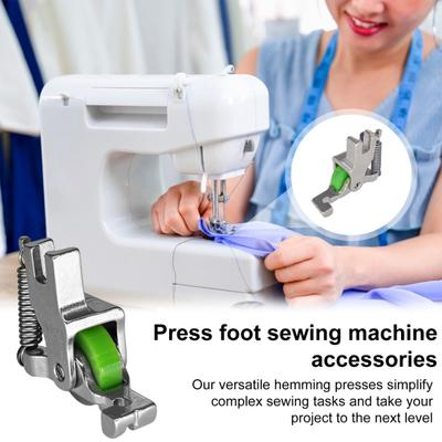 1/2/3Pcs Rolled Hemmer Presser Foot Invisible Zipper Guide Hem Foot Sewing Machine Edge Guide Bar Hemming Accessories
