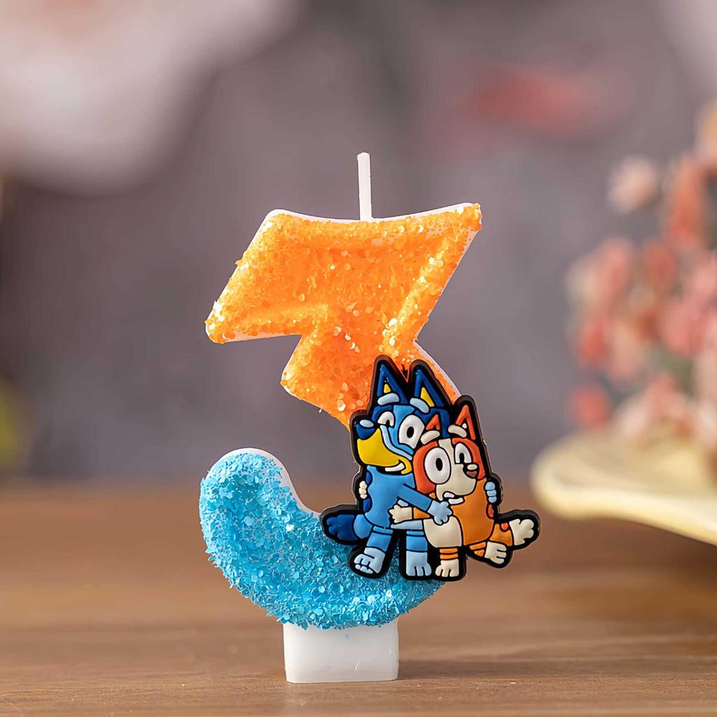Cartoon Number Birthday Candles for Children's Cake Party Decorations