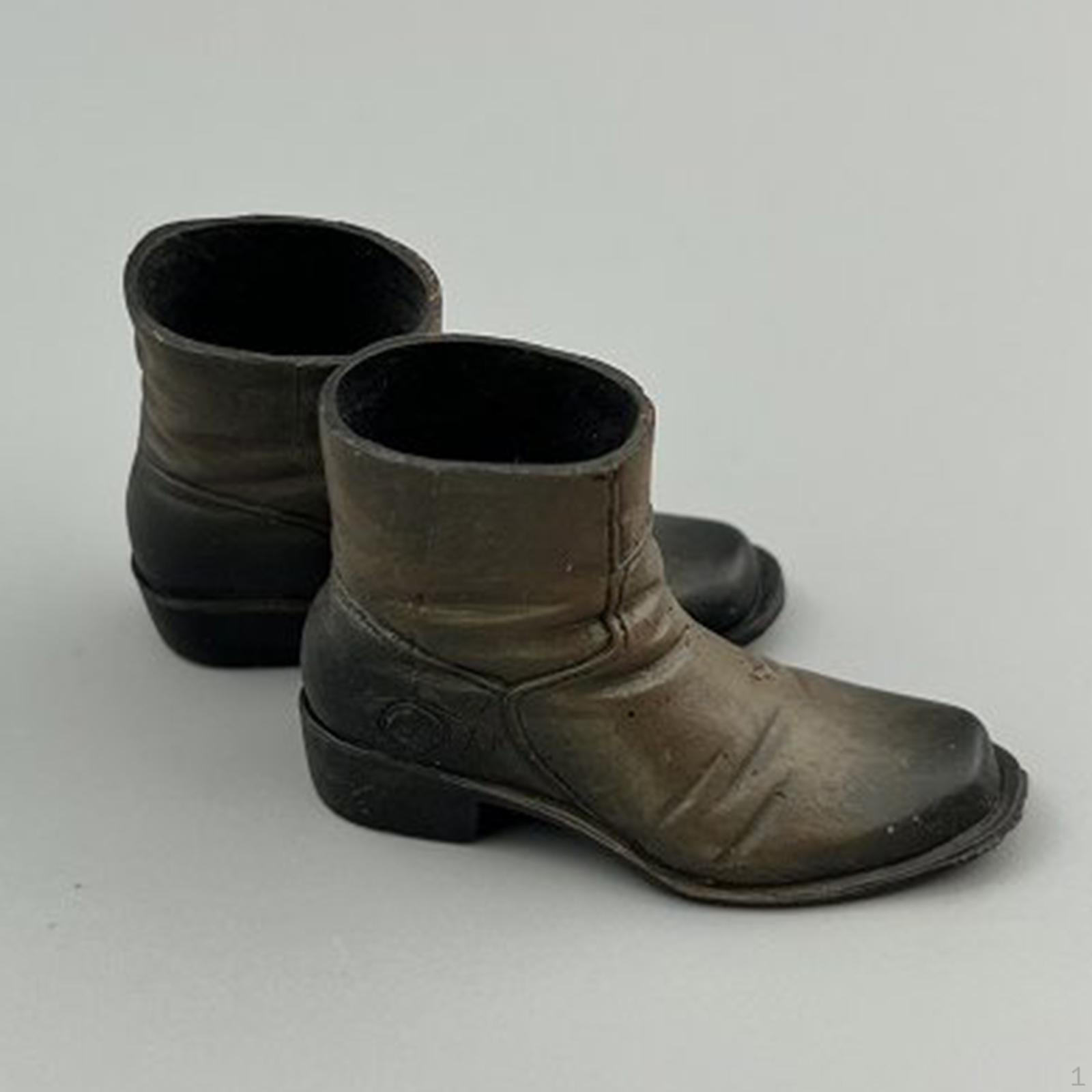 Ботинки для фигурки в масштабе 1/6, 1:6 Коротких Сапог Миниатюрные Классические, Модные Мужские Ботинки для Фигурок