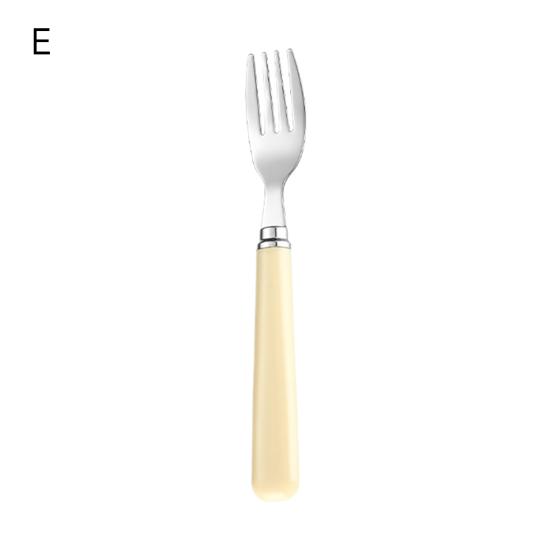 Esslöffel, Gabel, Fruchtpüreelöffel, Edelstahl, Kaffeerührlöffel, quadratischer Löffel, Küchengeschirr, Werkzeug, rostfrei, runder Suppenlöffel für Zuhause