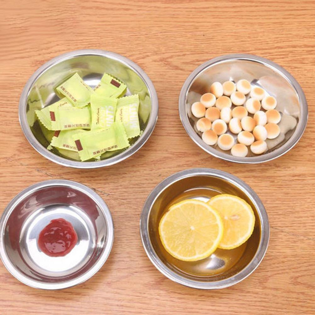 12 Pcs Stainless Steel Plate Prep Bowls for Cooking Food Dipping Small Metal Sauce Cups Kitchen Mixing