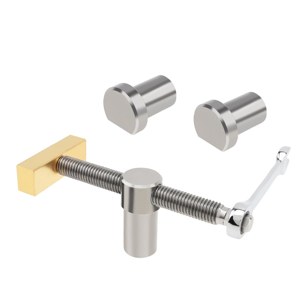 2Pcs 20mm Workbench Holding Stopper Set with Ratchet Wrench, Precision Fast Positioning Fixture for Woodworking Table
