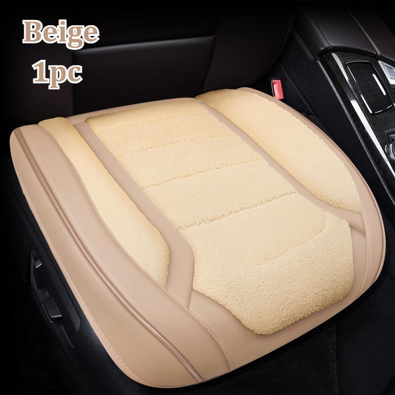 

Luxury Napa Leather+Thick Plush Car Seat covers Soft Warm for Driver Winter Use Multi Scene Home Office Car Winter New Products Artificial Plush&Autumn And Winter