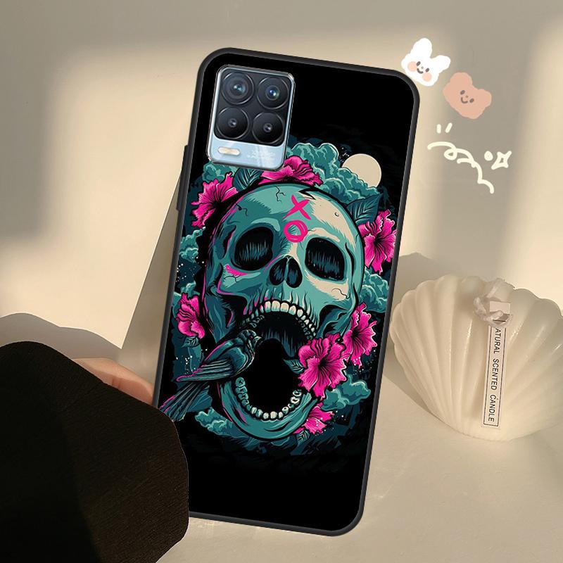 Craniu amuzant pentru Realme 8 9 Pro Plus GT Neo 2 GT Master 9i 8i Husa de telefon pentru OnePlus 9 10 Pro 9R Nord2