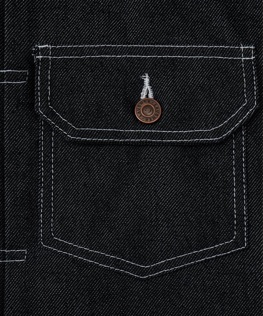Laugher [Non-Faded] Cowboy Denim Jacket - Black