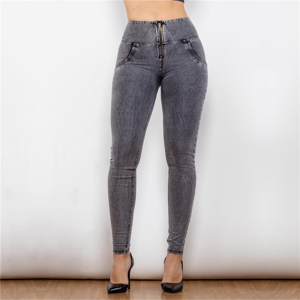 Shascullfites High Waisted Denim Skinny Jeans Jeggings For Women Clothing Streetwear Fashion Faux Pockets Distressed Jeans