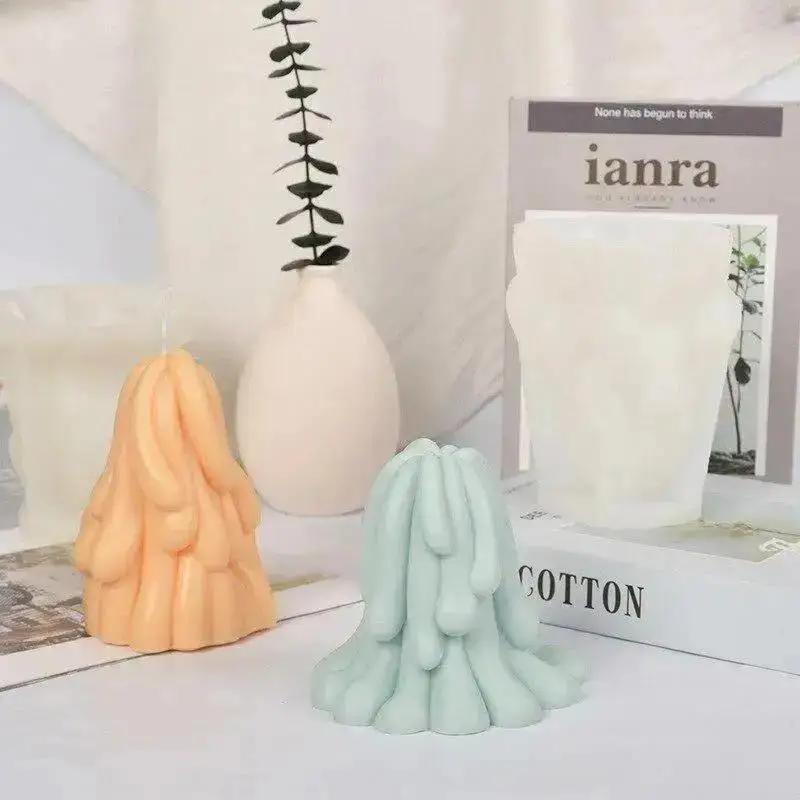 New 3D Ocean Tentacles Silicone Candle DIY Sea Ornament Making Plaster Epoxy Resin Craft Molds Home Decoration Handmade Gifts