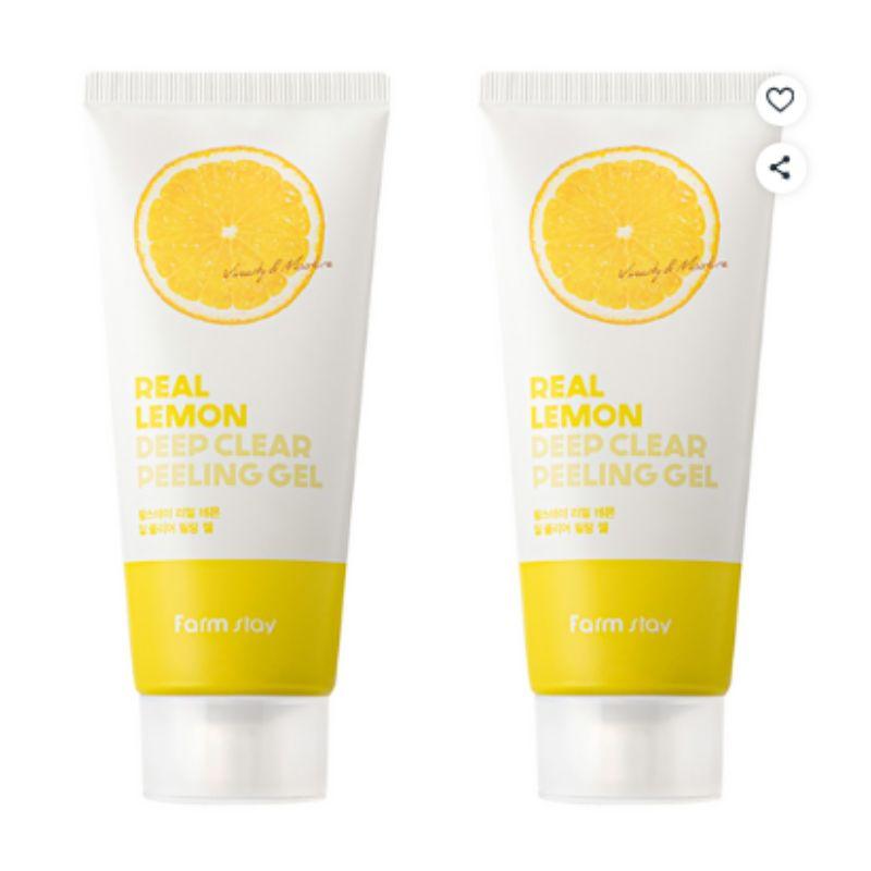 Farmstay Real Lemon Deep Clear Peeling Gel 100ml x2