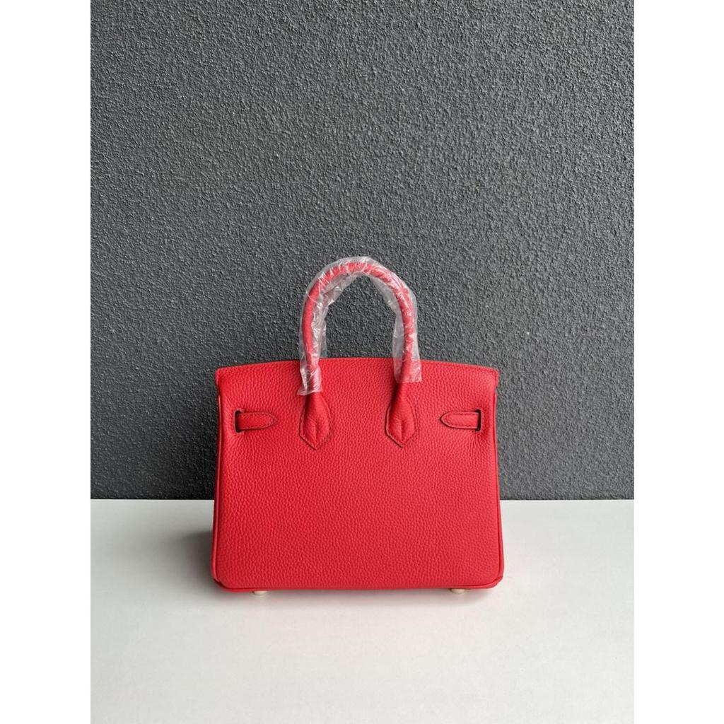 Gold Buckle Classic Fashionable Women's First-layer Cowhide Lychee Leather Handbag