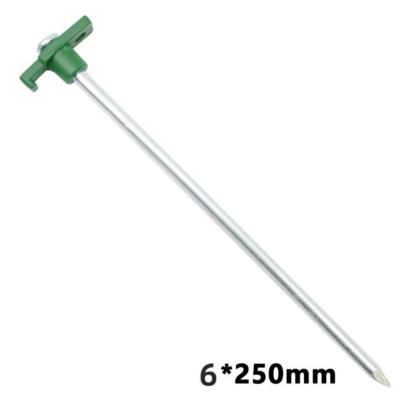 Windproof 25cm Steel Tent Pegs – Durable Ground Anchors for Outdoor Camping & Beach Use