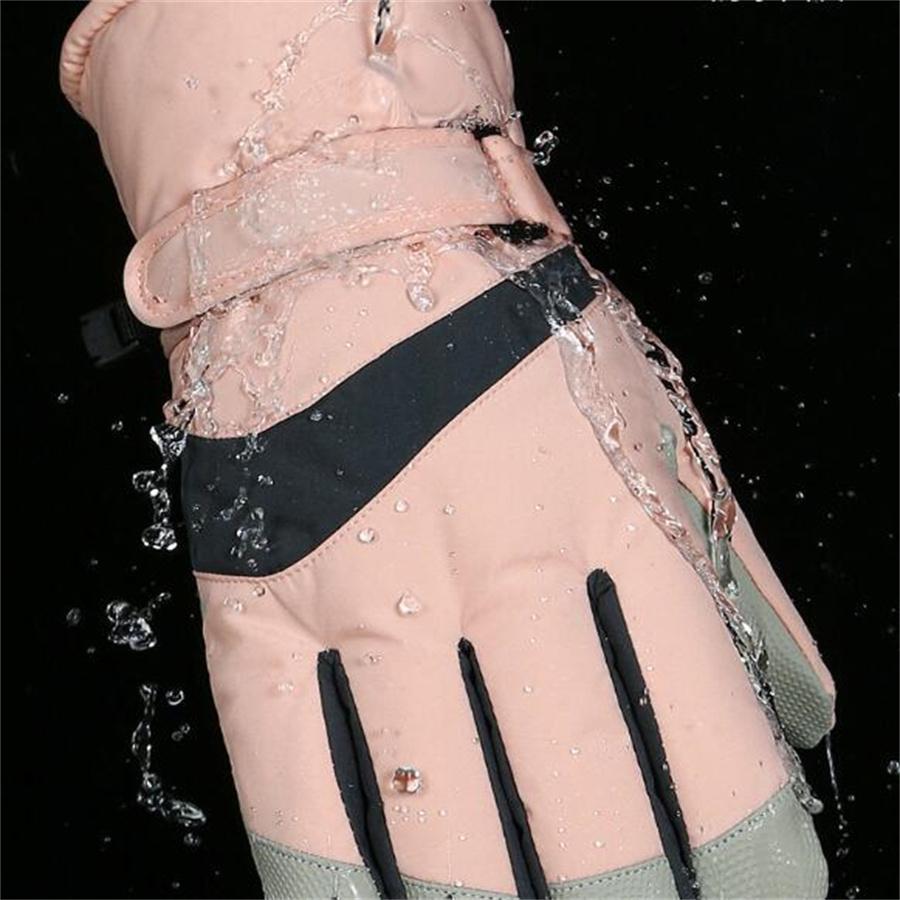 Women's Waterproof Winter Ski Gloves, Warm Fleece Lined, Anti-Slip Touchscreen Gloves for Snowboarding, Skiing