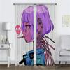 Vaporwave Cybernetic Art Curtains for Bedroom Home Interior Curtains 2 Pieces Blackout Curtain for Room 2 Panel Shades Partition