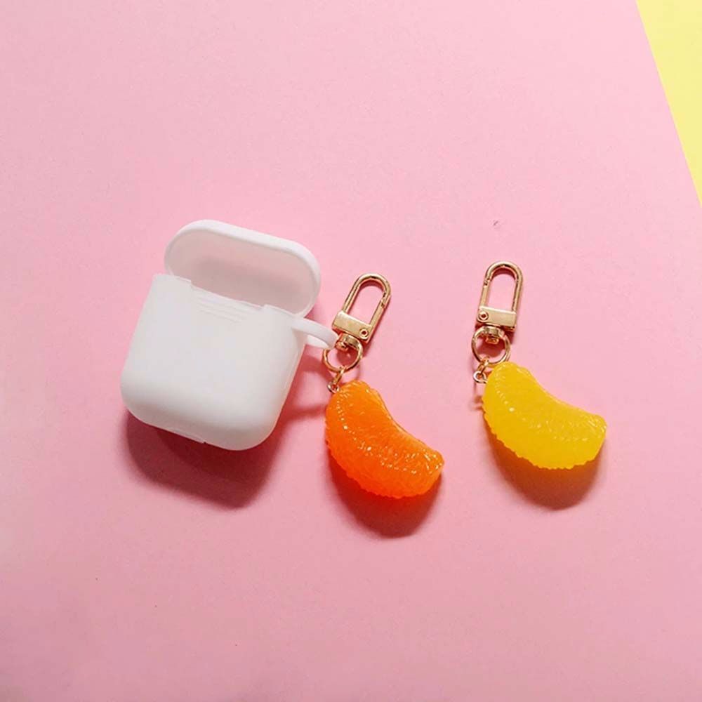 Petal Handbag Pendant Car Decoration Bag Pendant Orange Keychain Key Chain Keyring Simulation Fruit