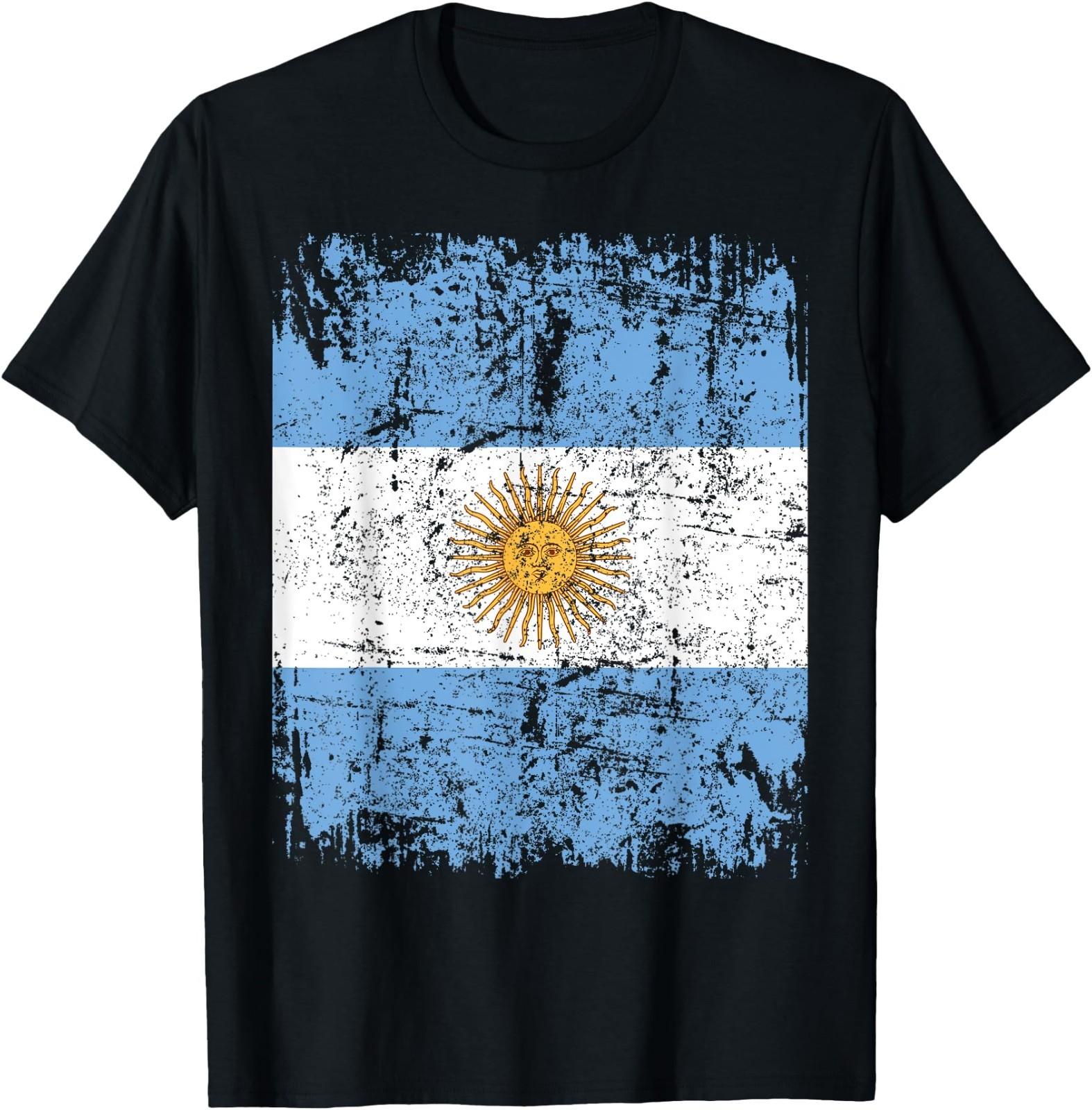 ARGENTINA Flag Vintage ARGENTINA T- Unisex T-Shirt S