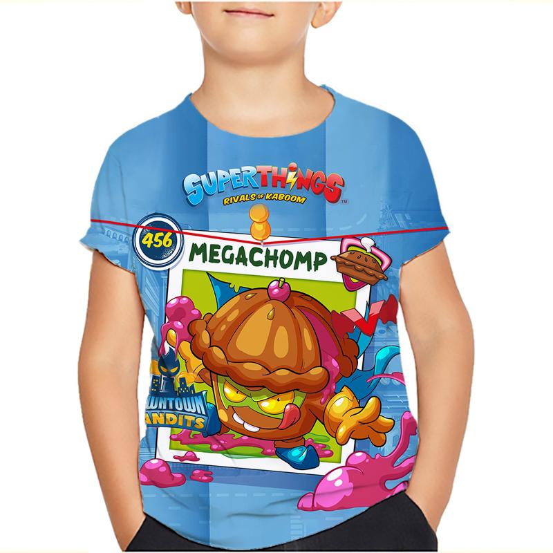 Superzings 7 Boys Clothes T-shirt New Summer Clothing Children's Wear Tops Short Sleeve Tees Kids Cartoon Tshirts