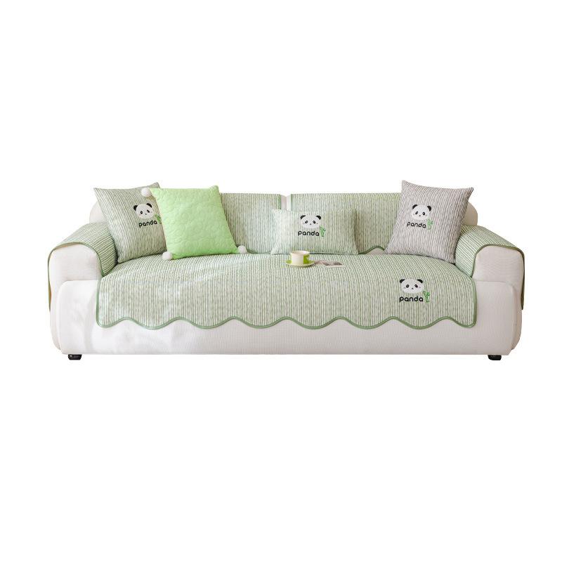 Cool Ice Silk Sofa Cushion Summer Special-shaped Sofa Mat Cushion 2025 New Non-slip Summer Cover Straight Row Seat Cushion