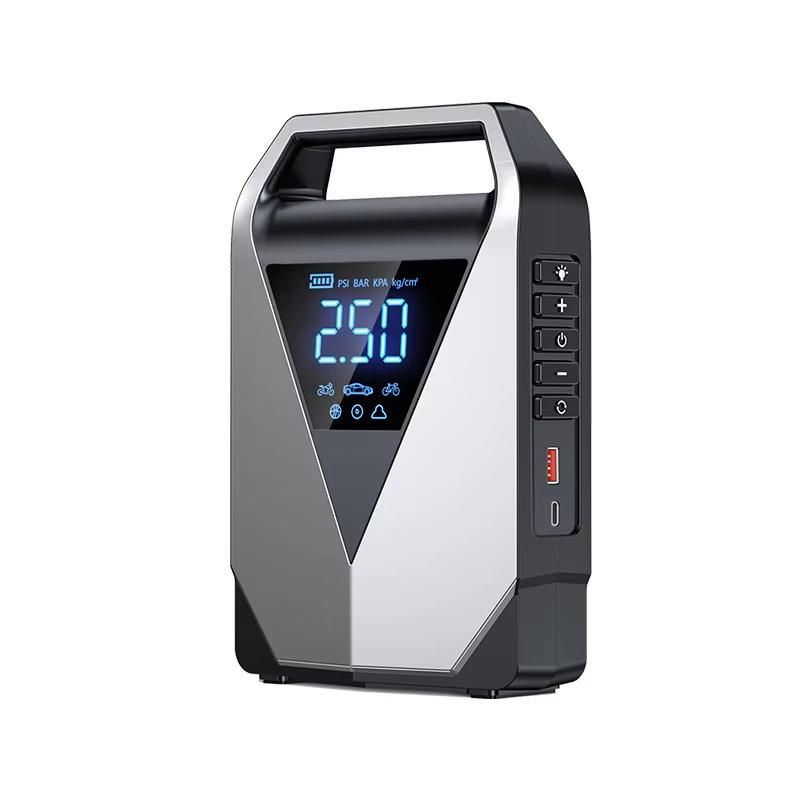12000mAh High Capacity Multi-Function Car Jump Starter & Air Compressor, Emergency Battery Booster for Gas&Diesel Cars