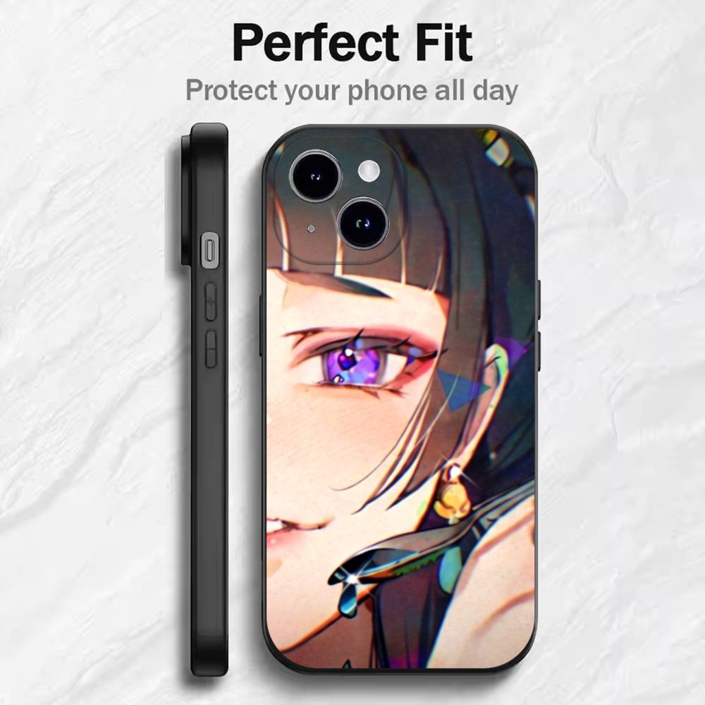 

A-Apothecary Diaries MaoMao Phone Case For 17 16 15 14 13 12 11 Mini XS XR X 6S 6 Pro Max Plus Black Soft Cover iPhone15pro