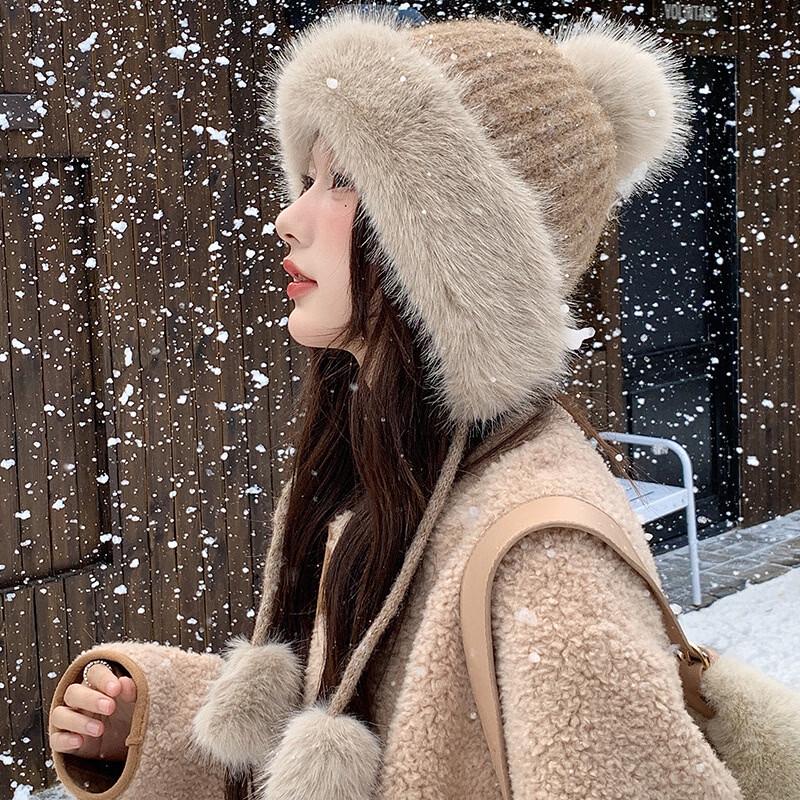 

Junbie Women s Knitted Winter Earflap Hat